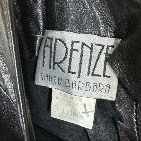 Vintage Firenze Santa Barbara Leather Dress Bodycon Whimsygoth Dark Romantic S - Picture 6 of 7